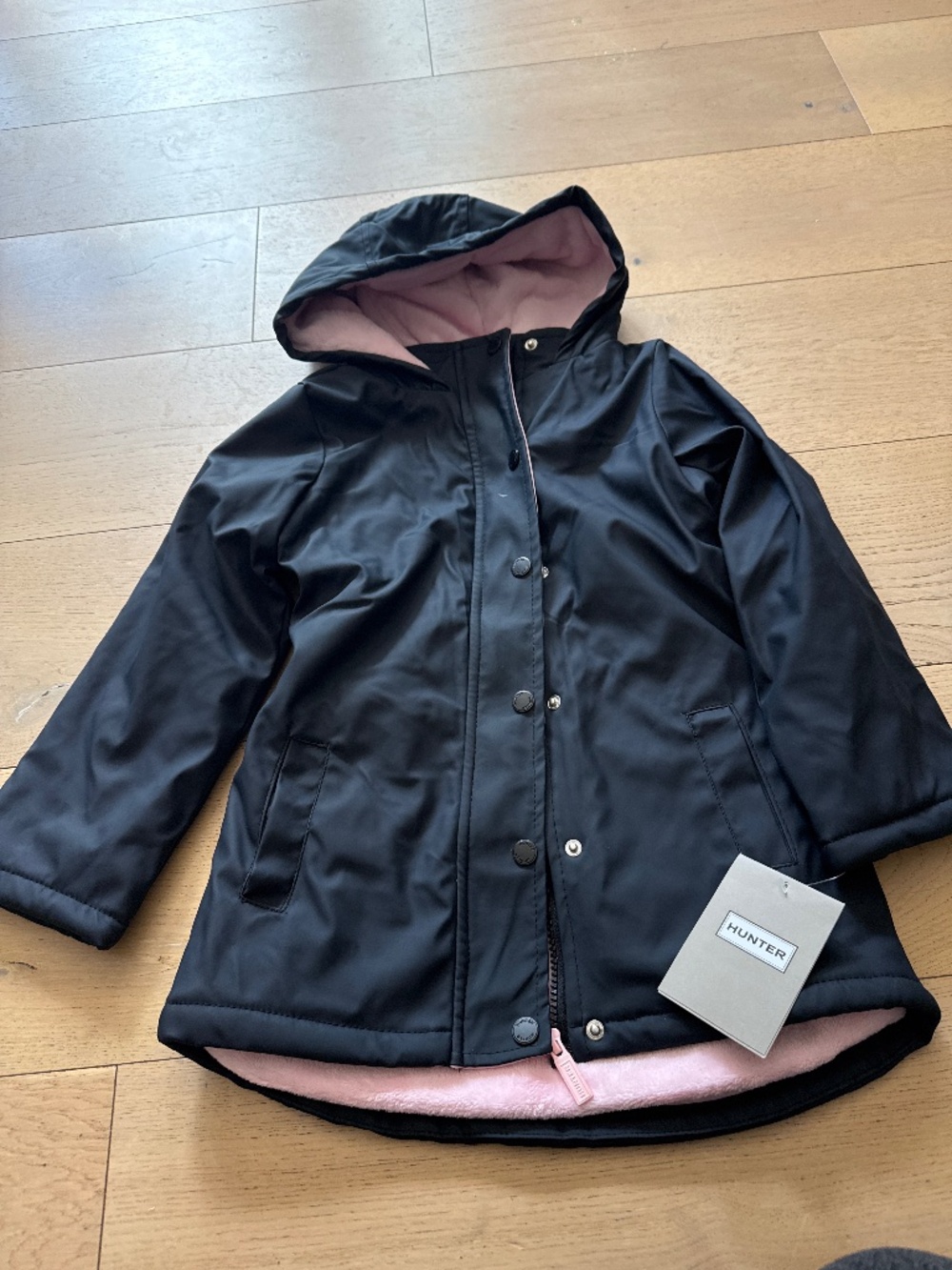 New hunter kids rain jacket